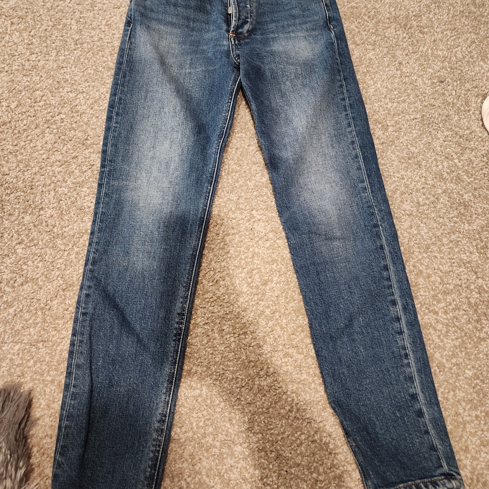 Aritzia Classic Blue Straight Leg Jeans